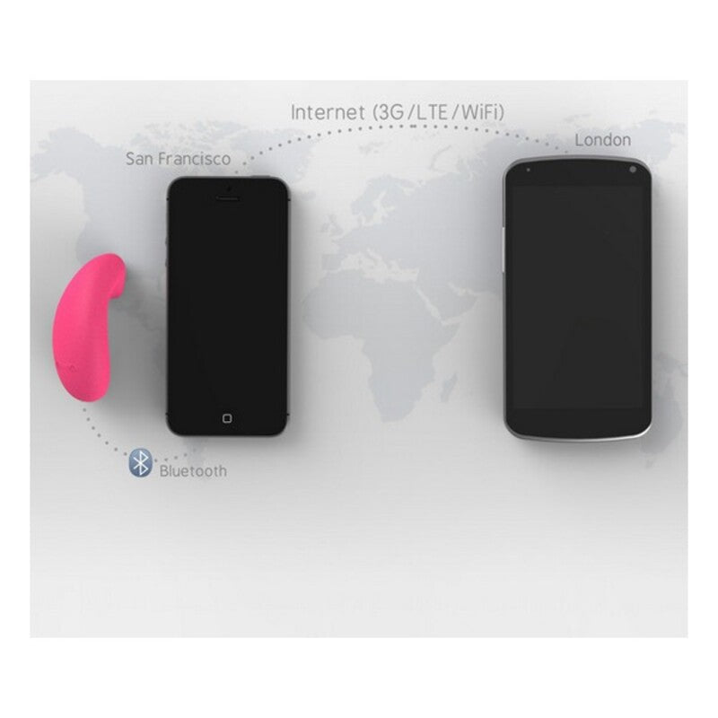 iPhone & Android Vibromasseur Version Rose Vibease Bluetooth 4.0 | Vibease
