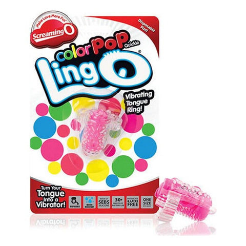 Leuchtende Farbe Lingo Pink Penisring | Das schreiende O