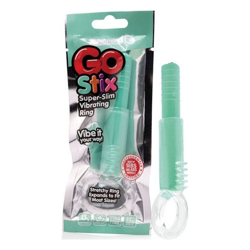 Go Stix Super Slim grüner vibrierender Penisring | Das schreiende O