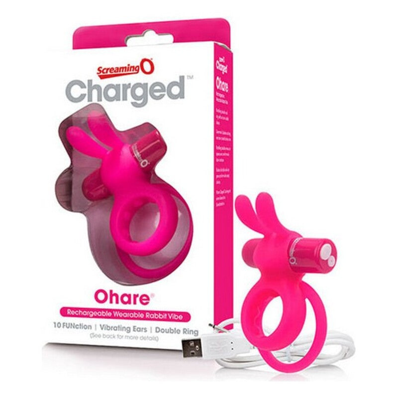 Charged Ohare Pink Rabbit Jelly Penisring | Das schreiende O