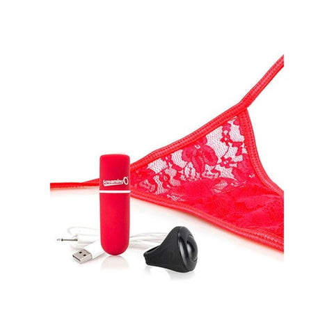 Vibreur Panty à Télécommande Rouge - Vibromasseur Télécommandé de la marque The Screaming O