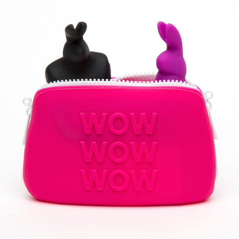 Reisetasche WOW Small Pink Zip | Glückliches Kaninchen