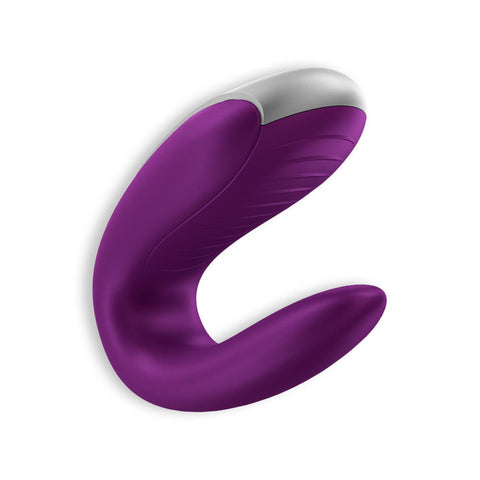 Vibromasseur Double Fun violet avec application - 6