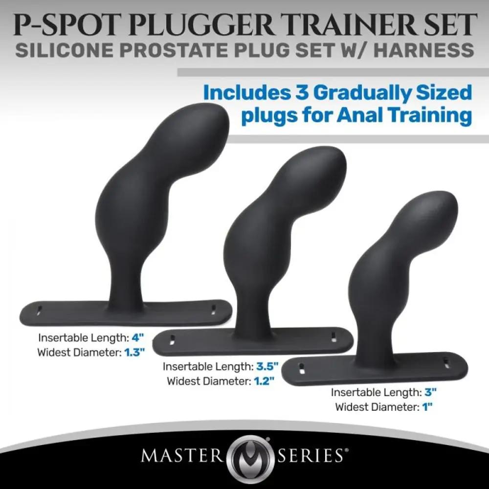 P-Spot Plugger Ensemble avec plug prostatique et harnais